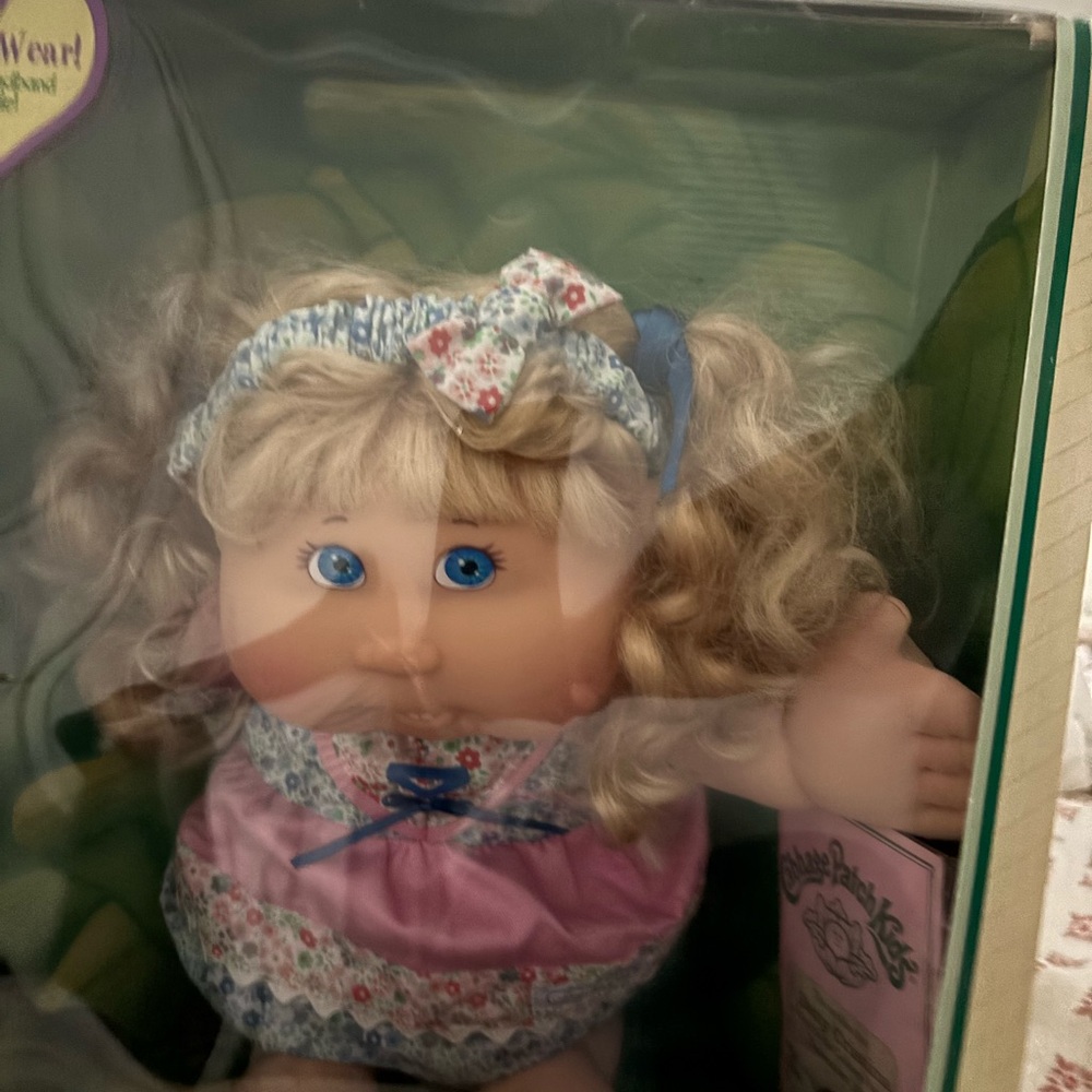 Charming Cream and Blue Dolls with Accessories